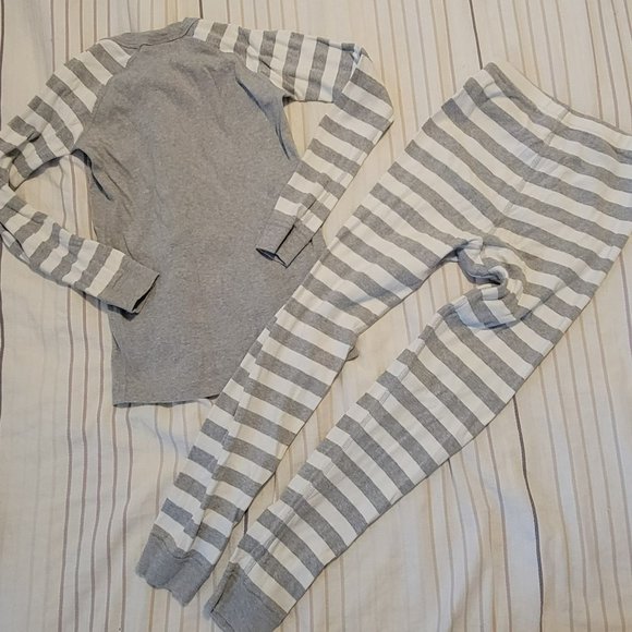 HANNA ANDERSSON Cat Long John Pajama Set - 140 OR 10 (PRE-OWNED) - Picture 3 of 5